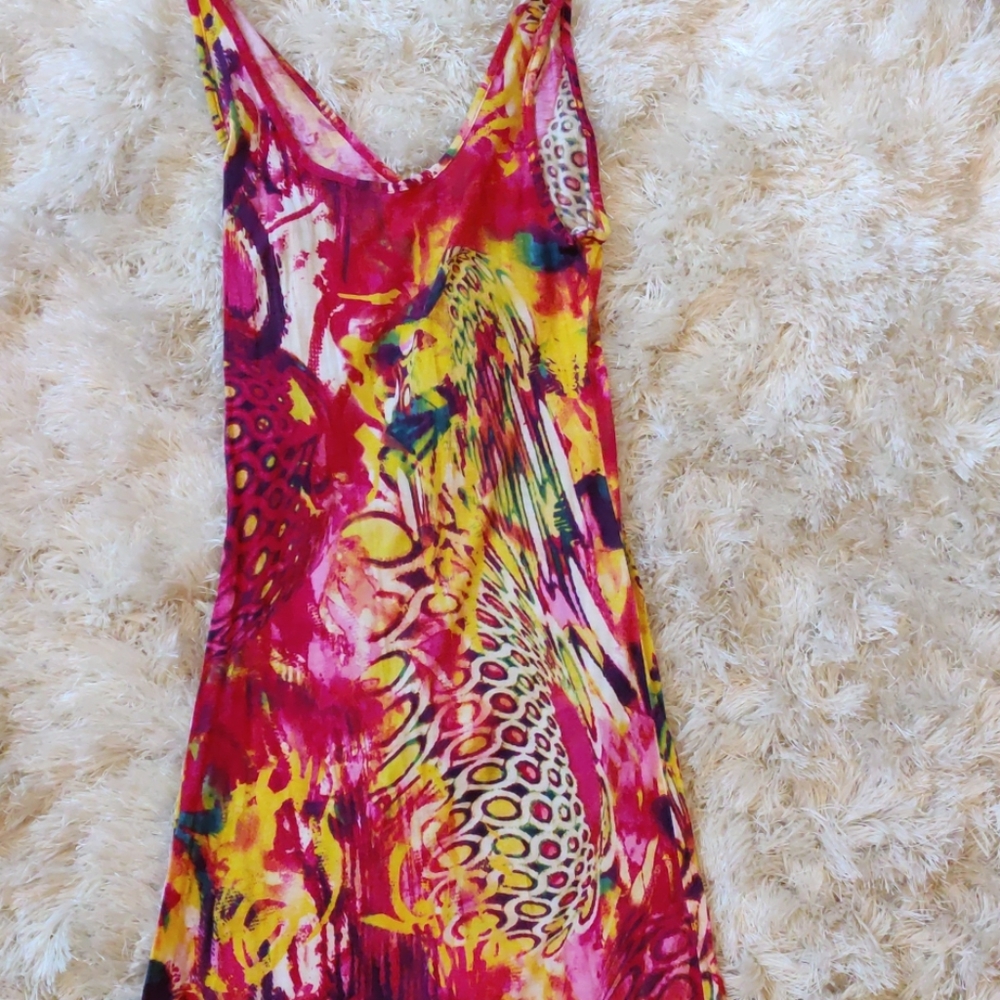 TEA A ROSE multi color maxi dress